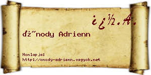Ónody Adrienn névjegykártya
