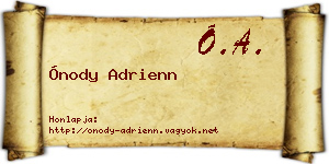 Ónody Adrienn névjegykártya