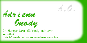 adrienn onody business card